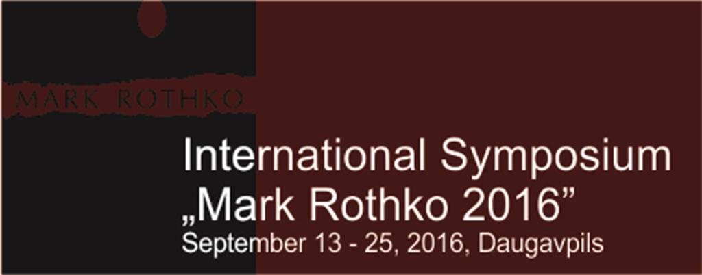 International symposium “MARK ROTHKO 2016”